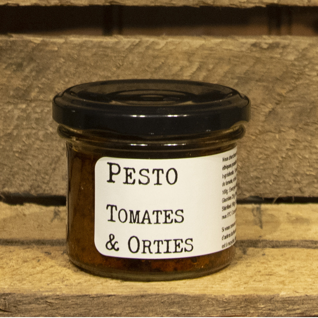 CHEZ DENIS - Pesto aux Tomates et Orties - Bocal - 90g