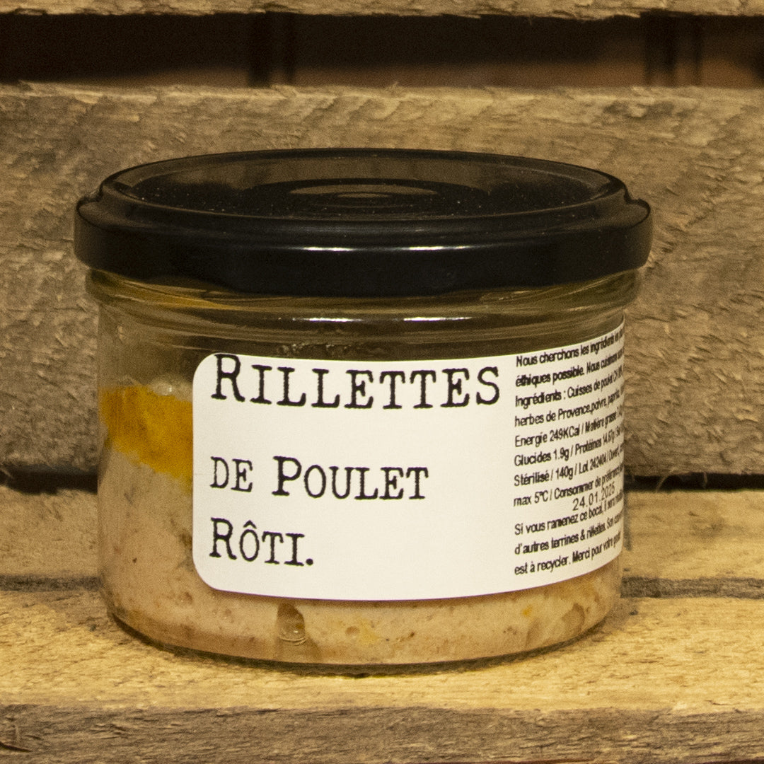CHEZ DENIS - Rillettes de Poulet Rôti - Bocal - 140g