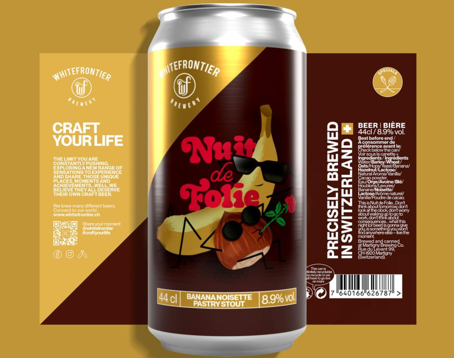 WHITEFRONTIER - Nuit de Folie - Pastry Stout - Can - 44cl