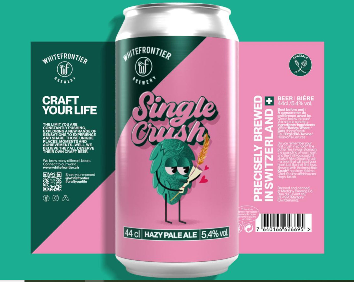 WHITEFRONTIER - Single Crush - Hazy Pale - Can - 44cl