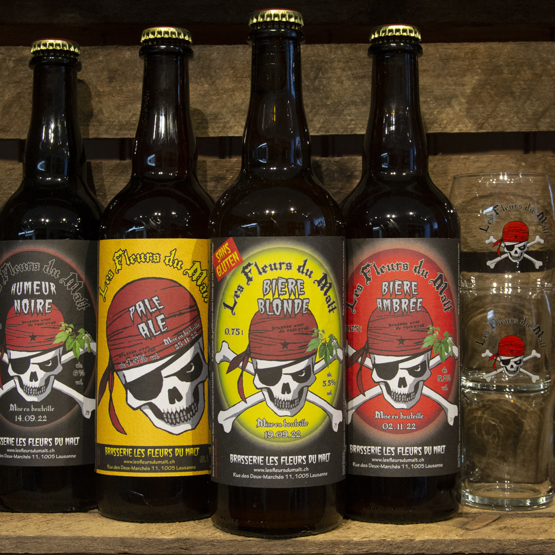 LES FLEURS DU MALT - 4 PACK DECOUVERTE - BTE + VERRES - 4x75cl
