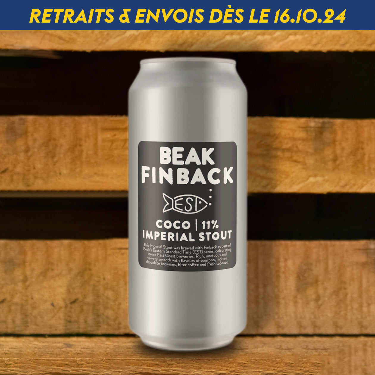 BEAK - FINBACK - EST Coco - IMPERIAL STOUT - Can - 44cl