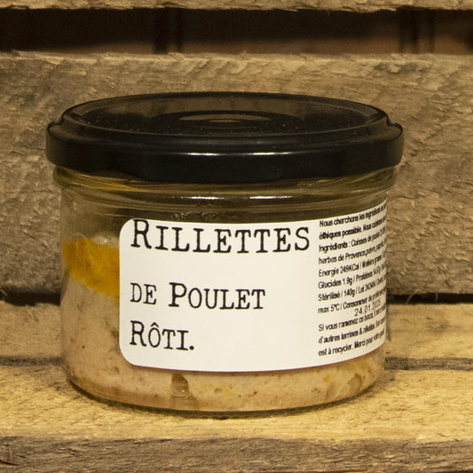 CHEZ DENIS - Rillettes de Poulet Rôti - Bocal - 140g