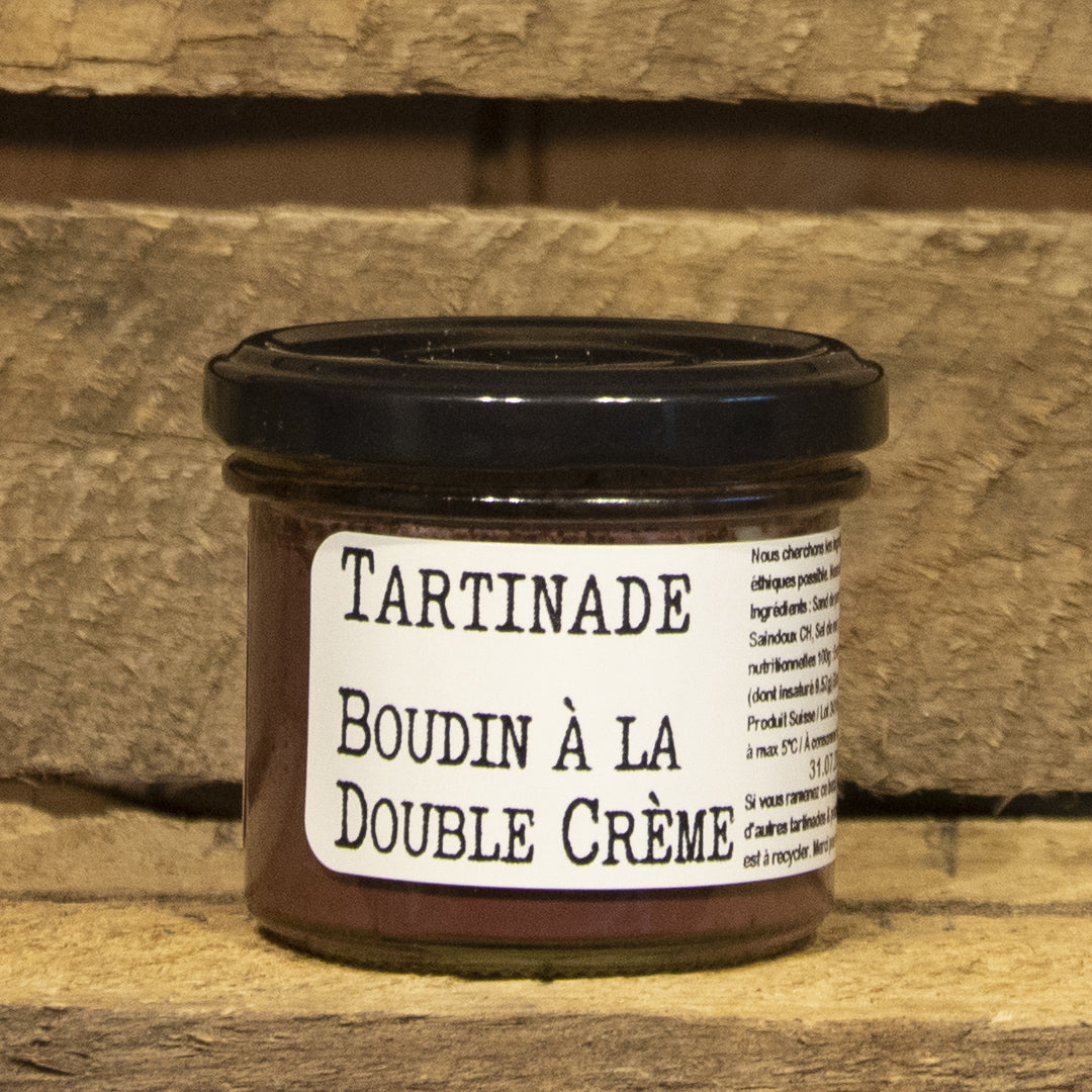 CHEZ DENIS - Tartinade de Boudin Noir à la Double Crème - Bocal - 90g