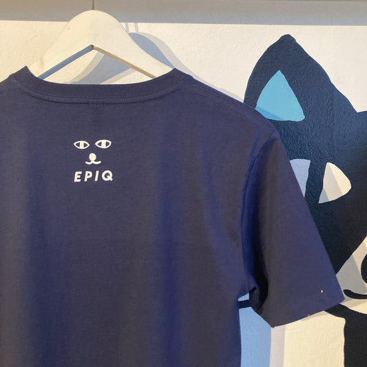 EPIQ - Original Cat Jersey T-shirt - Bleu