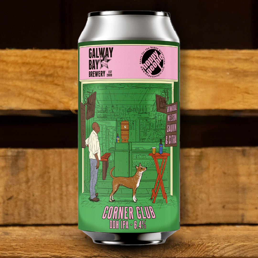 GALWAY BAY X HOPPY PEOPLE - Corner Club HAZY IPA - Can - 44cl