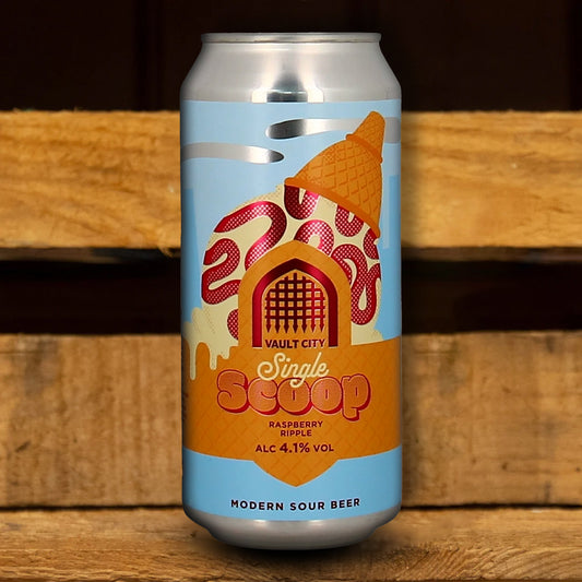 VAULT CITY - Raspberry Ripple Single Scoop - Pastry Sour - Can - 44cl